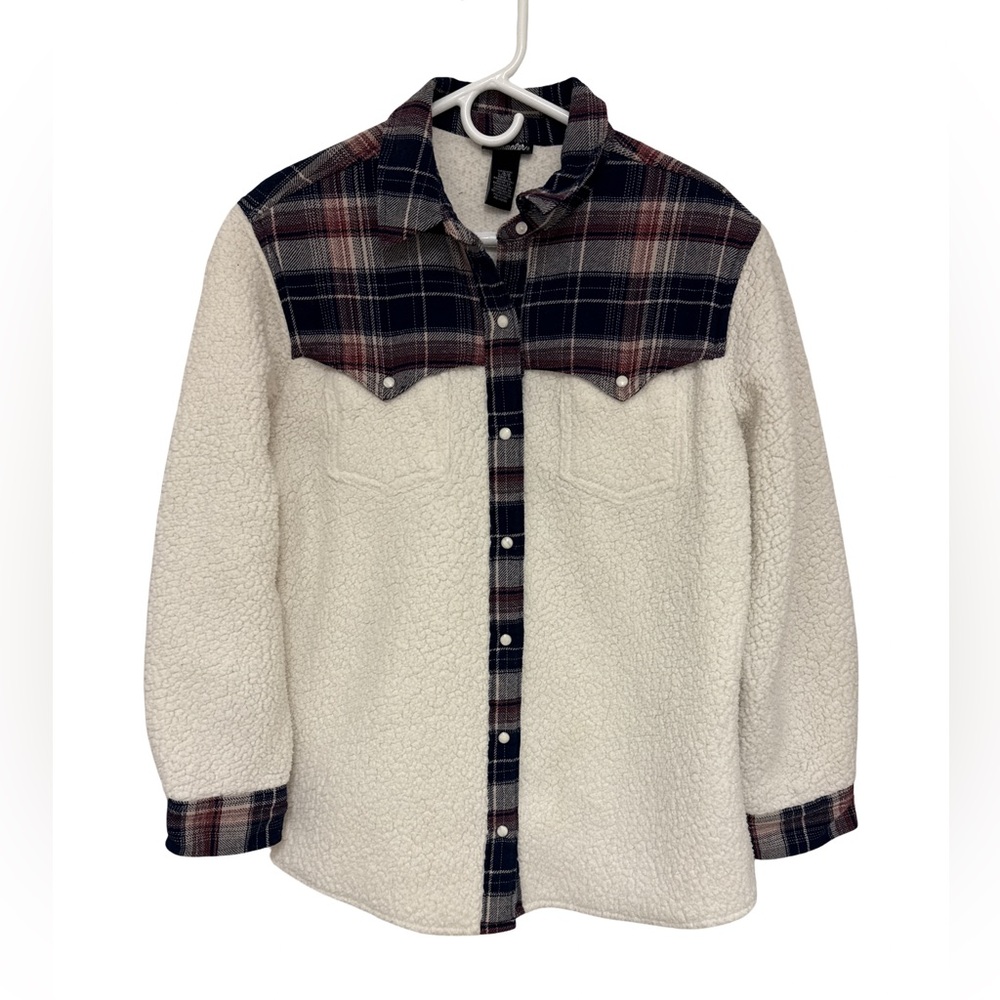Wrangler Plaid and Cream Jacket
